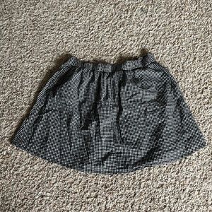Black and White Plaid Skirt